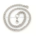 Fancy latest stainless steel necklace chains design,crafts with silver chains